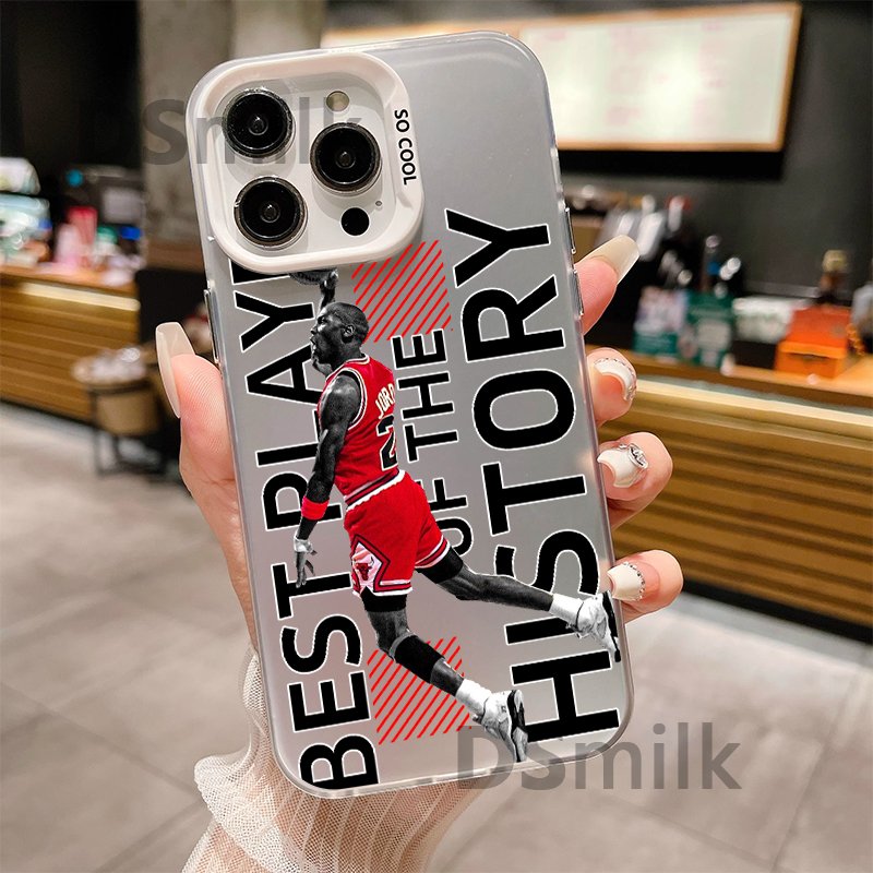 Basketball Men Phone Case for iPhone 15 14 13 Pro 12 11 Pro Xs X XR Max Aurora Hard PC & TPU Cases Back Cover