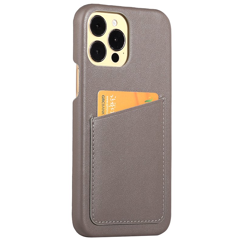 For iPhone 15 Pro Max Case Wholesale Mobile Phone Cases Luxury Painting Edge Nappa Genuine Leather Phone Case Cover