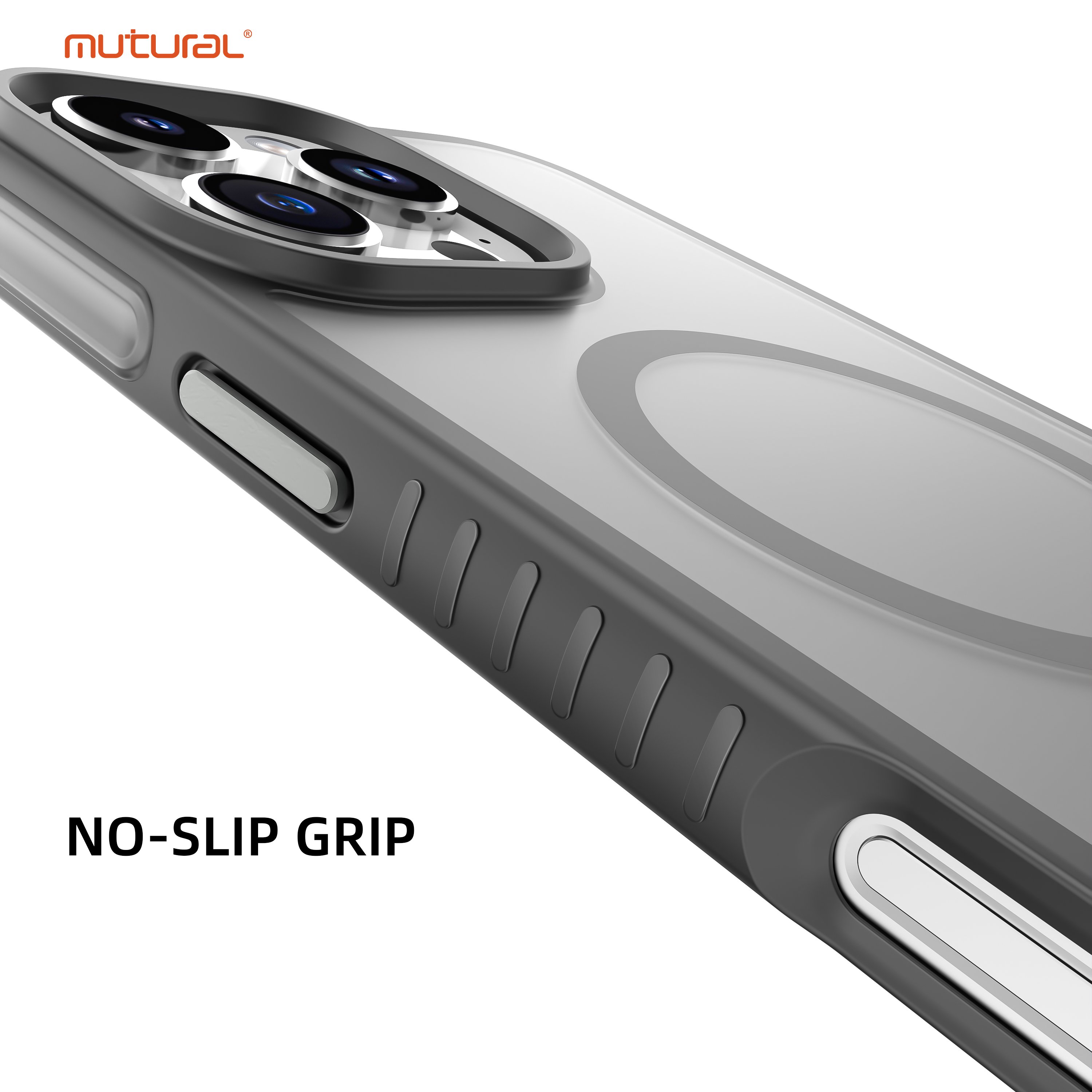 Mutural Airbag Series Strong Corners with Bumper Phone Case Translucent Matte Back Shockproof Cases for iPhone 16 Pro max