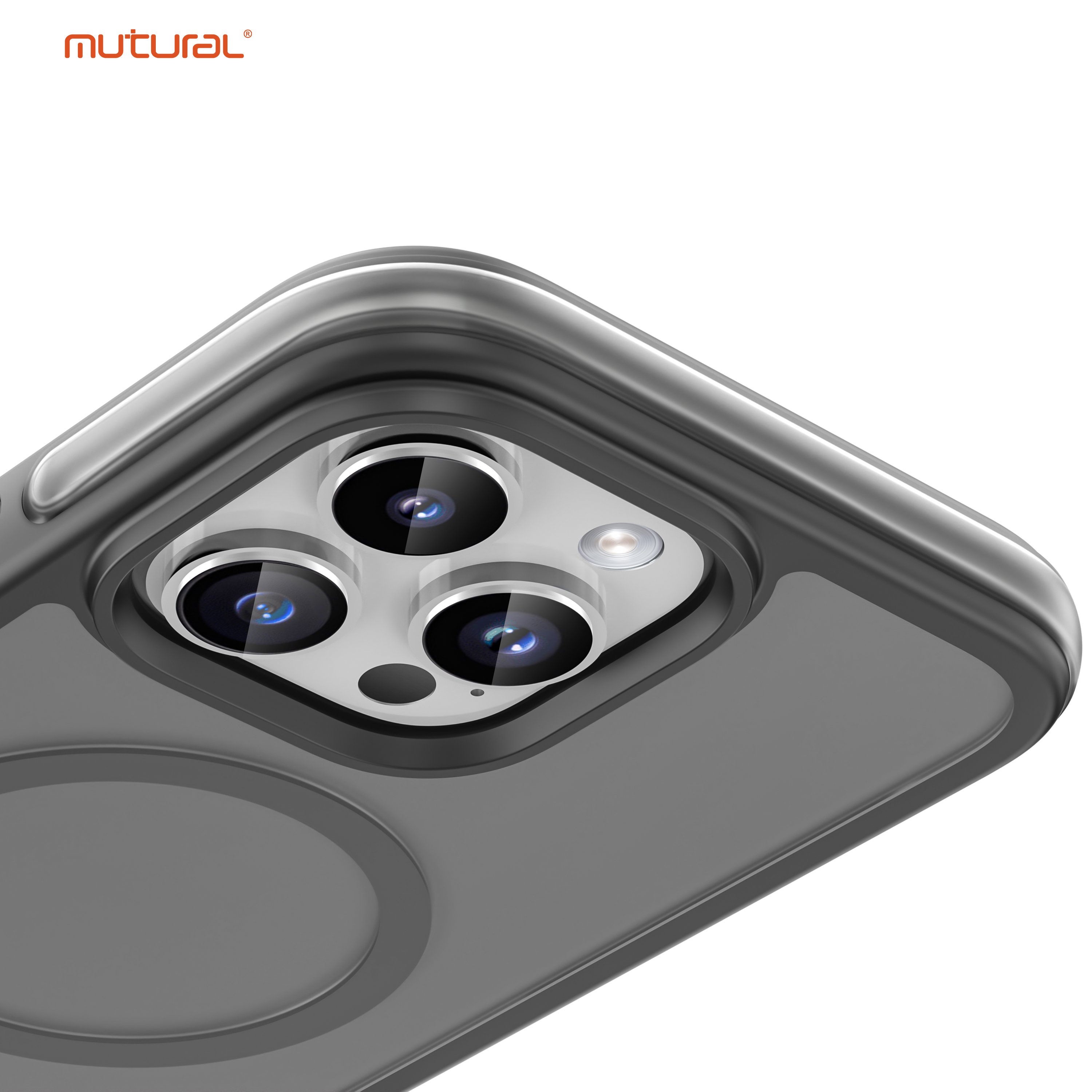 Mutural Airbag Series Strong Corners with Bumper Phone Case Translucent Matte Back Shockproof Cases for iPhone 16 Pro max