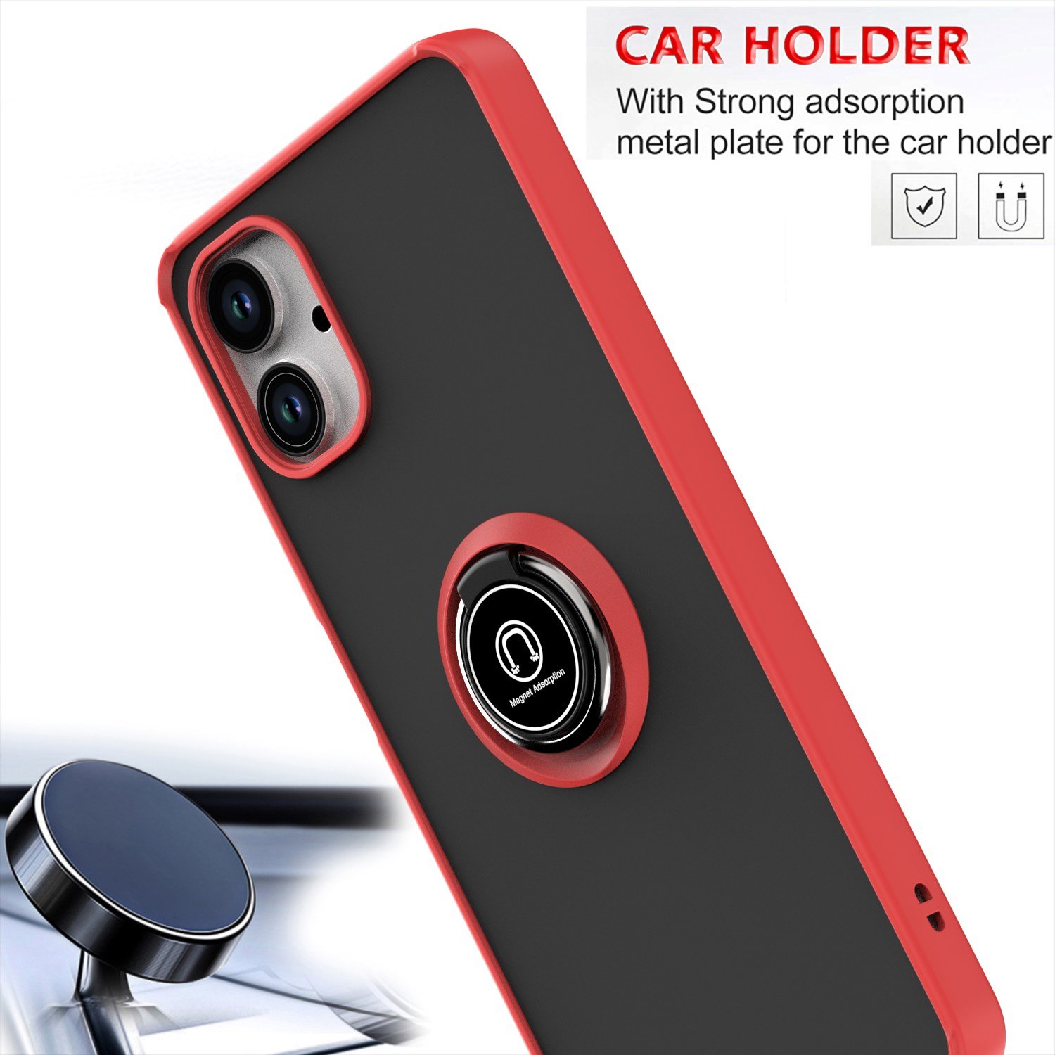 Translucent Smoke Mobile Phone Cases For Samsung Galaxy A06 A06s A16 5G Slim Ring Holder Kickstand Shockproof Back Cover