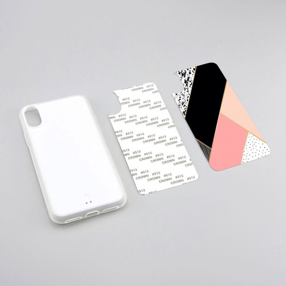 Groove Phone Cover with stick paper For iPhone 11 2D TPU PC Sublimation Mobile Phone Case with alum sheets for iphone 13 .