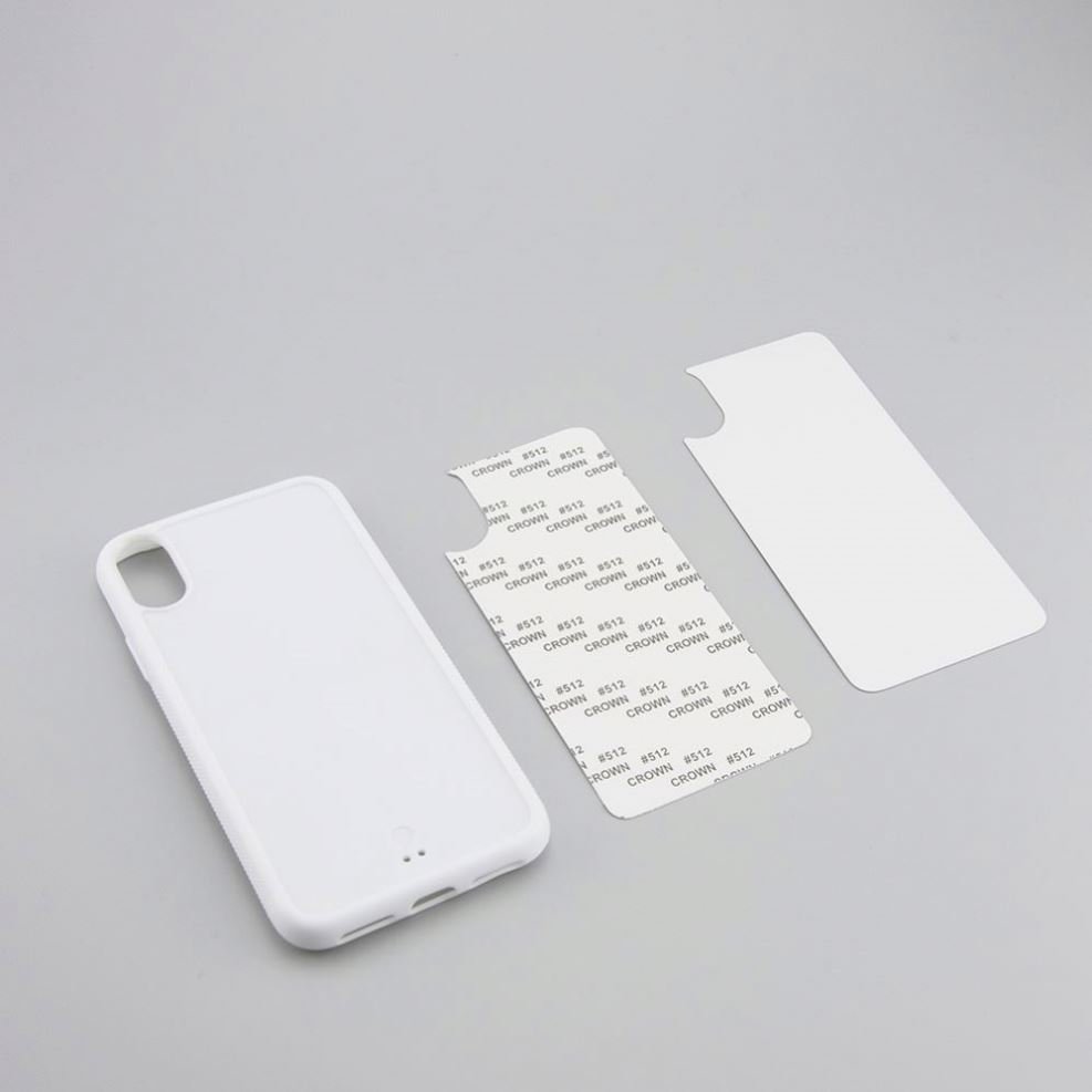 Groove Phone Cover with stick paper For iPhone 11 2D TPU PC Sublimation Mobile Phone Case with alum sheets for iphone 13 .