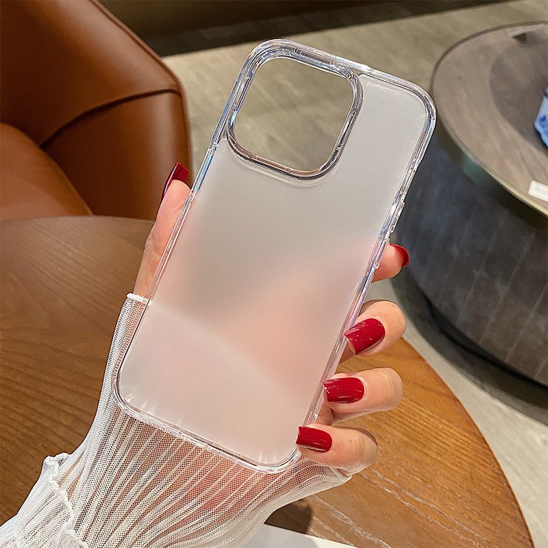 New shockproof phone Cover For iphone 15 16 Translucent Matte PC mobile phone Case for iPhone 12 13 14