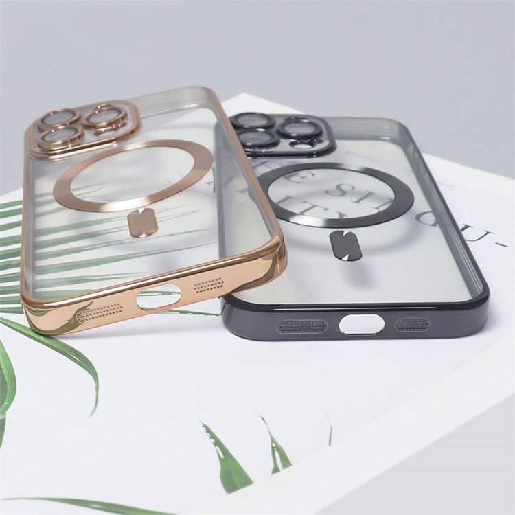 Newest For iPhone 16 Magnetic Wireless Charger Mobile Phone Case for iPhone 16 Pro 16 Pro Max Electroplated Protective Cover