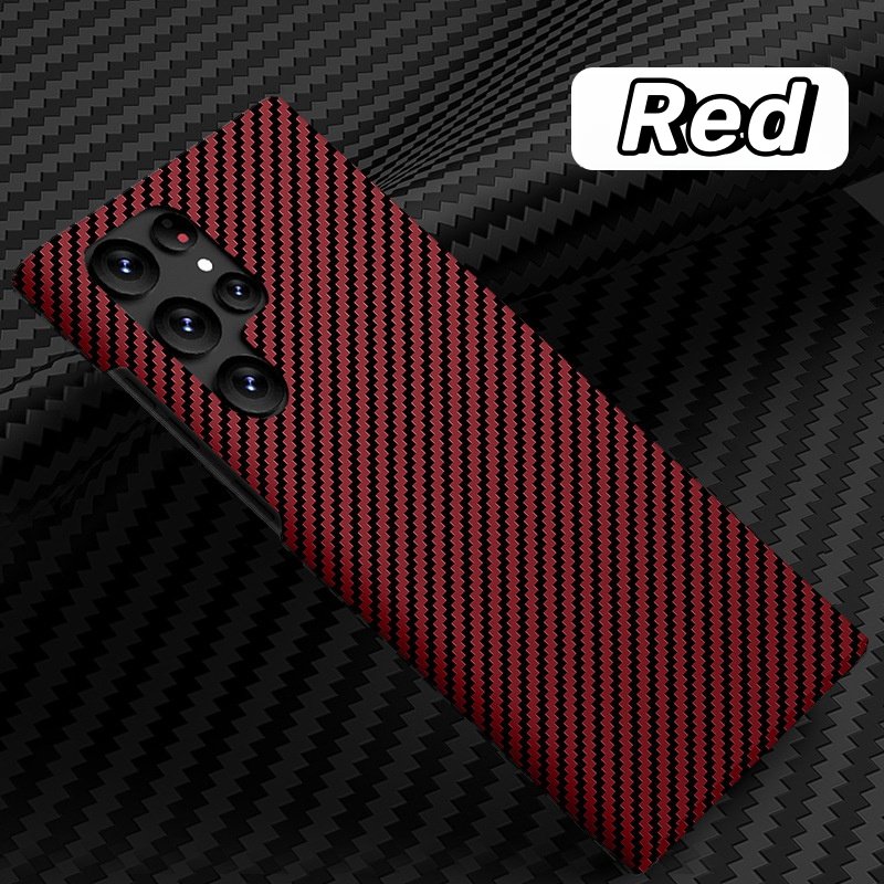 High Quality New Arrival Case For Samsung S24 S23 S22 S20Ultra Hard Slim Carbon Fiber Mobile Phone Case