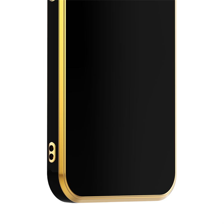 Street fashion Toughness 6D Electroplating straight side tpu mobile phone case For iPhone 14 13 11 12 15 pro max 7/8 Luxury Case