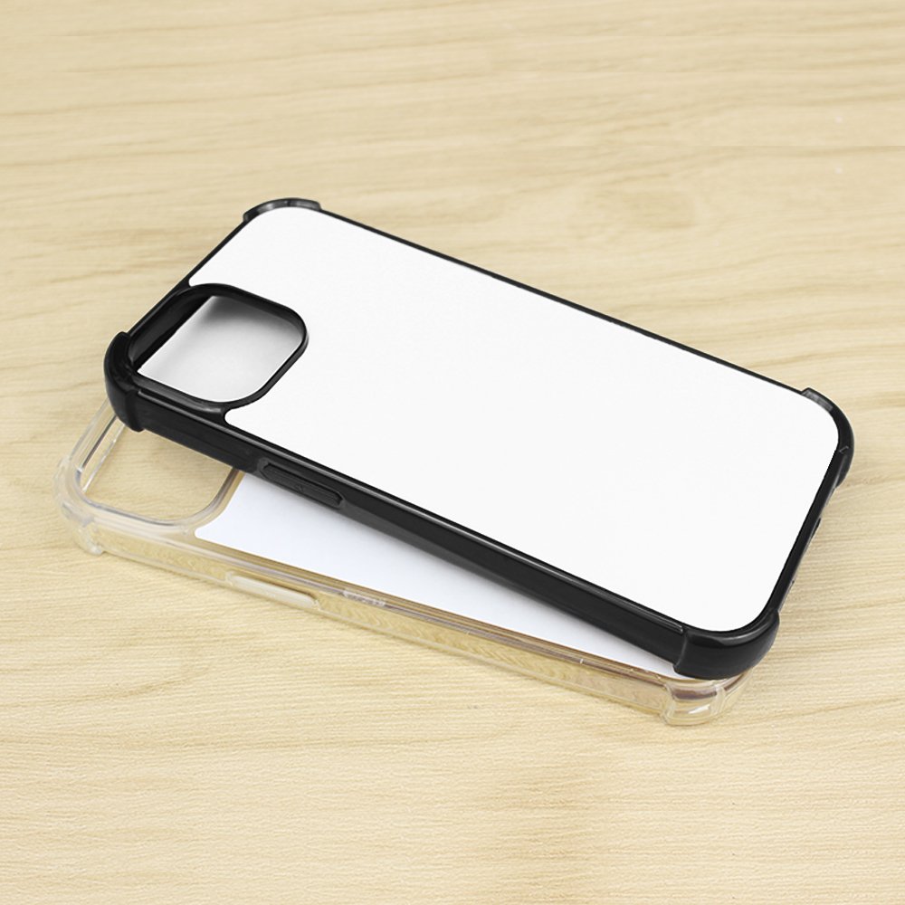 DIY Sublimation Phone Case For iPhone 15 / IP14 Blank Mobile Phone Cases Anti-Shock Protective Shell For iPhone 15 Pro max