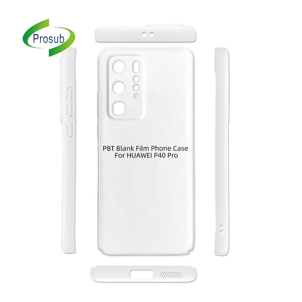 Prosub 3D PBT Sublimation Phone Case Blanks With Camera Protection Cell Mobile Cover For Huawei P40 Pro