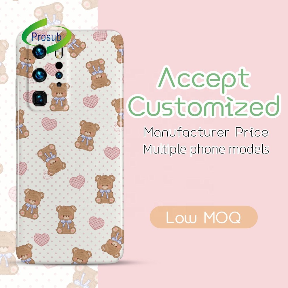 Prosub 3D PBT Sublimation Phone Case Blanks With Camera Protection Cell Mobile Cover For Huawei P40 Pro