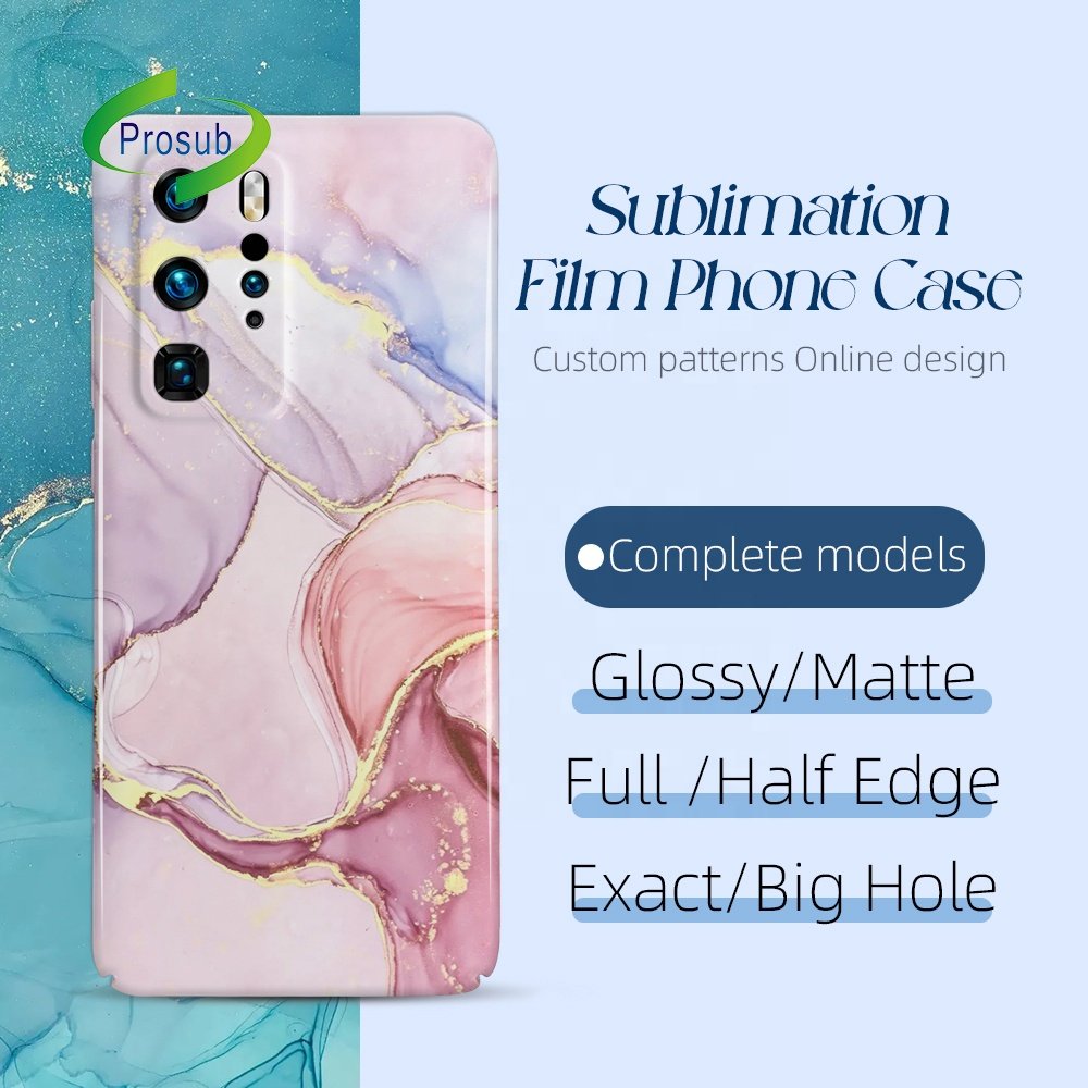 Prosub 3D PBT Sublimation Phone Case Blanks With Camera Protection Cell Mobile Cover For Huawei P40 Pro