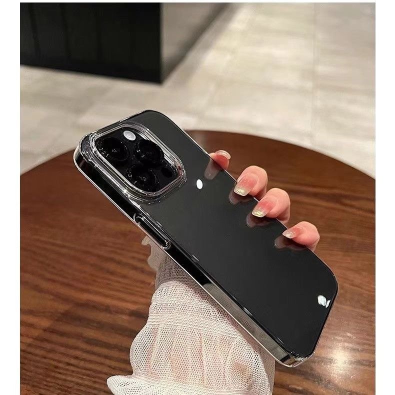 Luxury Shockproof Hard PC Anti-Yellowing Clear Mobile Phone Cases For iPhone 16 Pro Max 15 14 PLus 13 12 11 Pro 6 7 8 SE Case