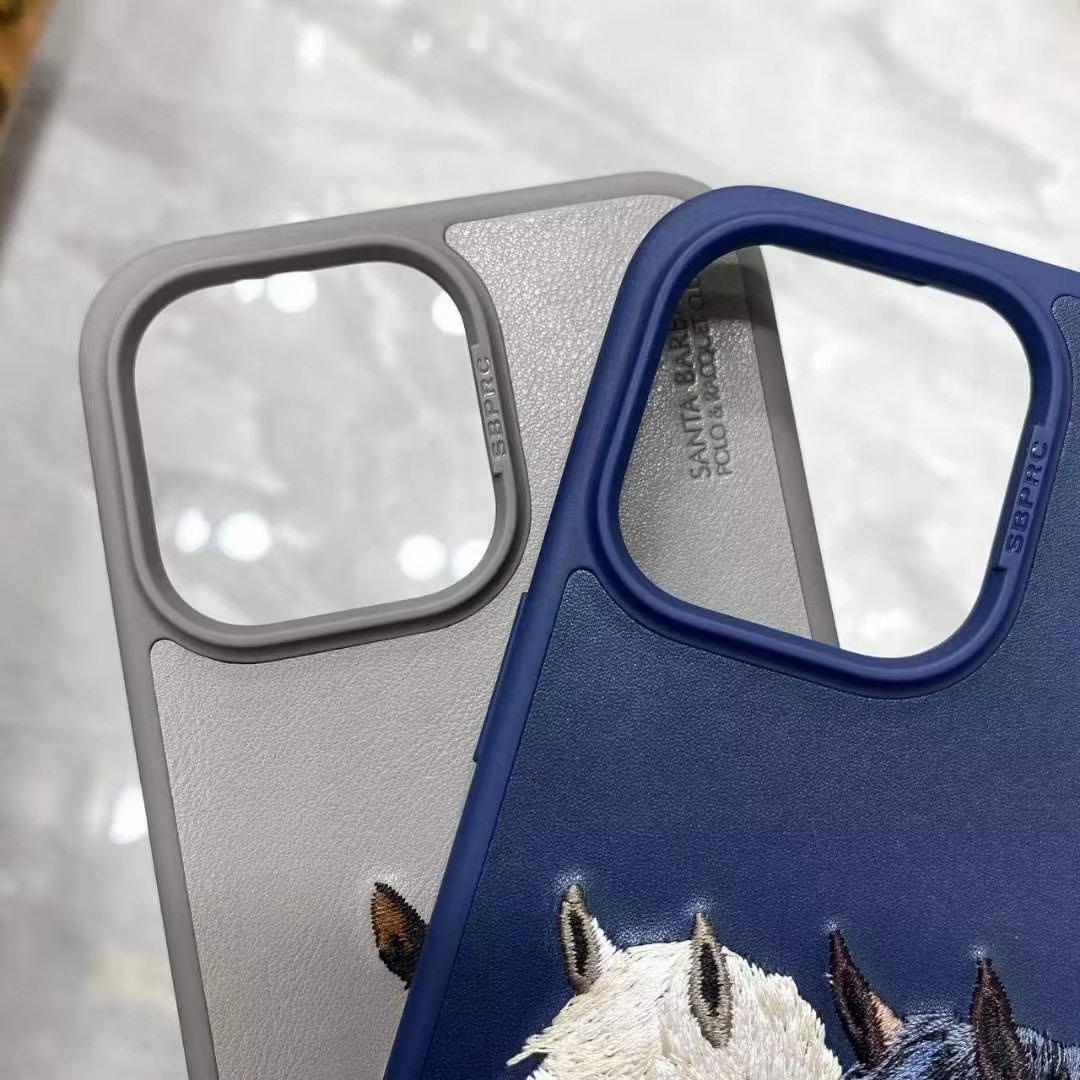 New trending Polo New Horse Embroidery Shockproof Case For Iphone 15 for iPhone 16 pro max With Business Style