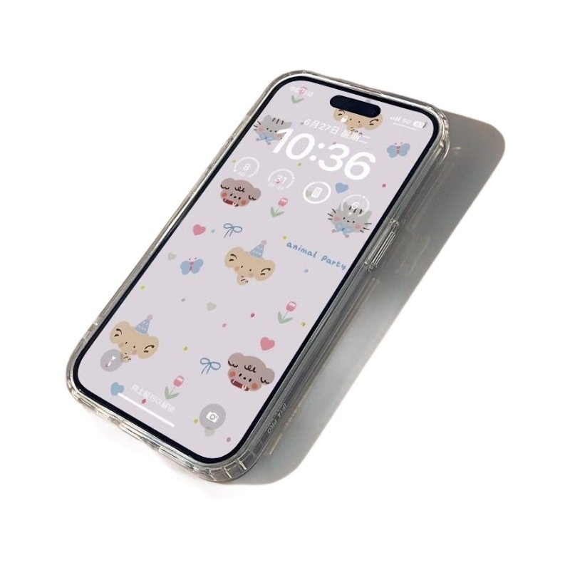 New Popular Transparent Magnetic Circle Mobile Phone Case For phone 15 Pro Max 12 13 14 11 X/XS XR