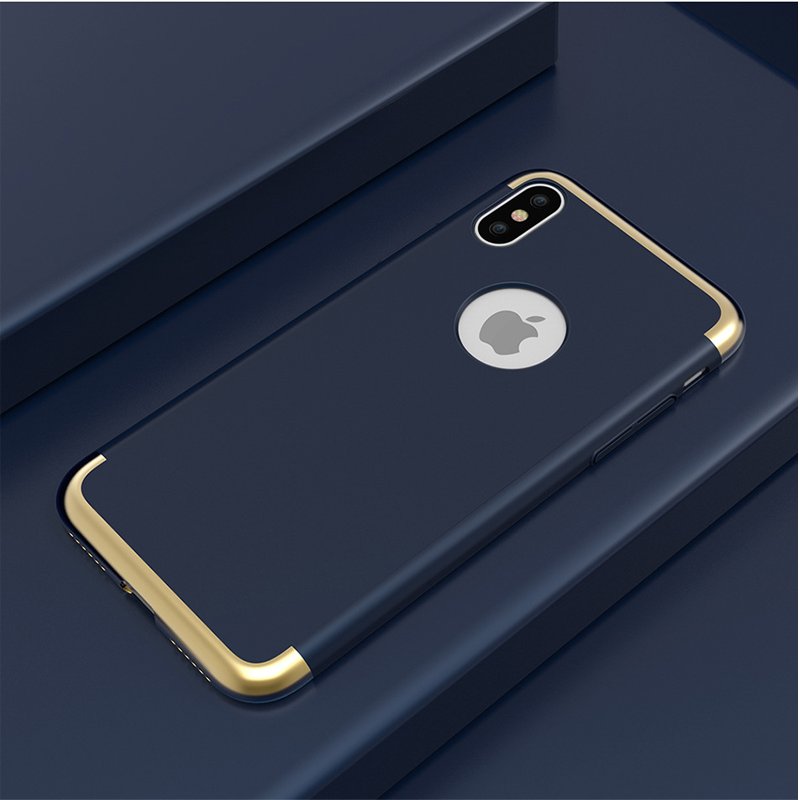 Mobile phone case for iphone X 3 in1 pc cover
