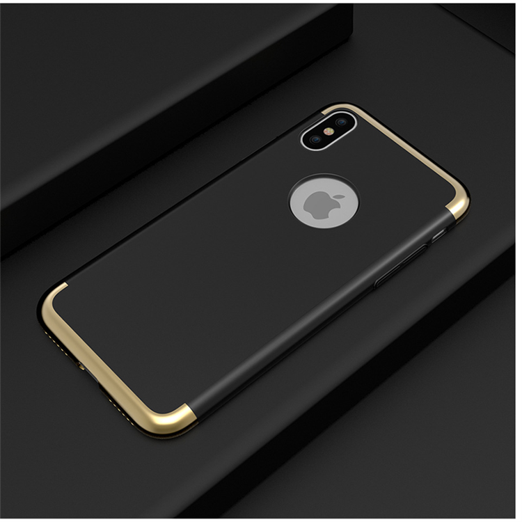 Mobile phone case for iphone X 3 in1 pc cover