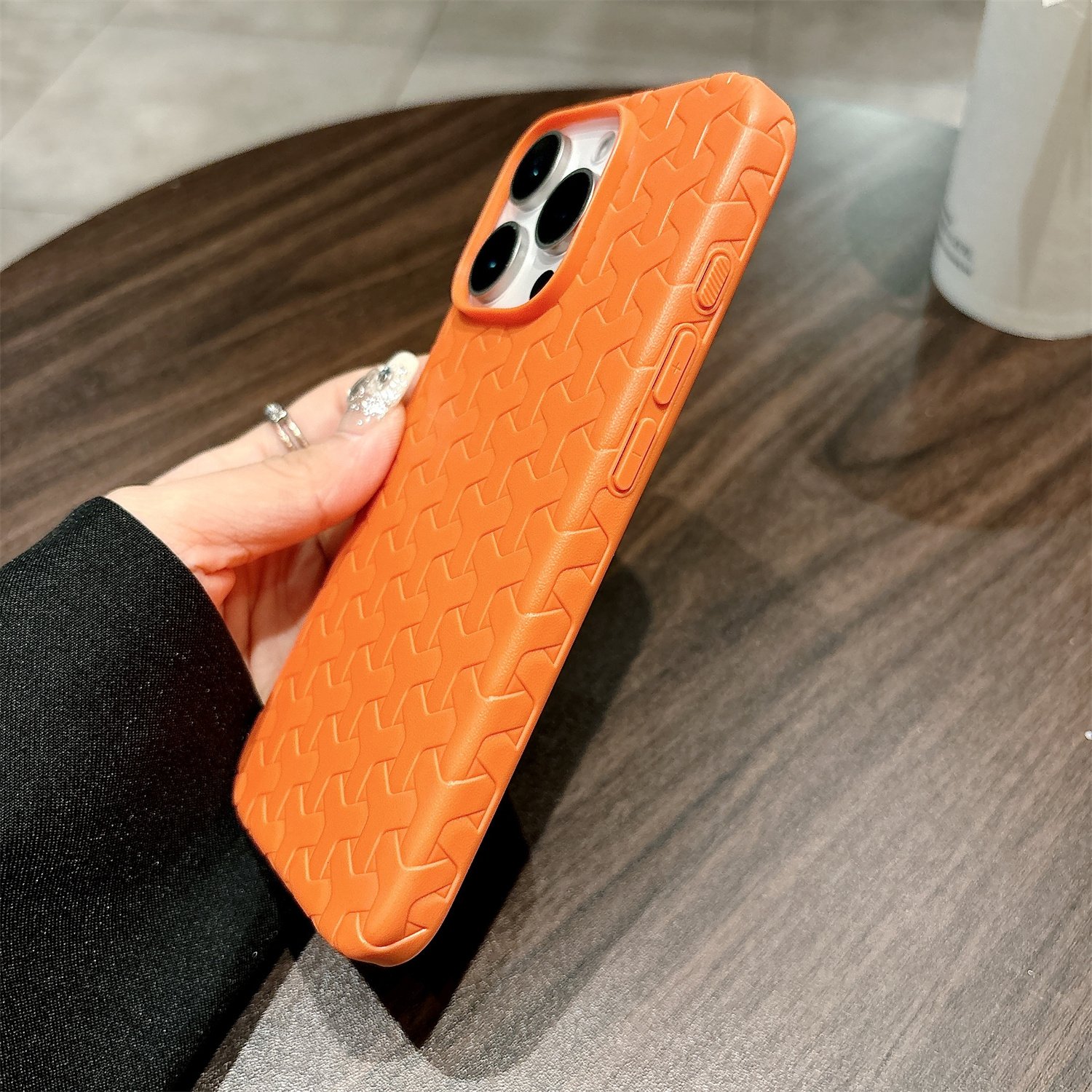 Newest Fashion Shockproof With Camera Protective Colorful Tpu Soft Woven Phone Case For iPhone 16 15 Pro Max 14 13