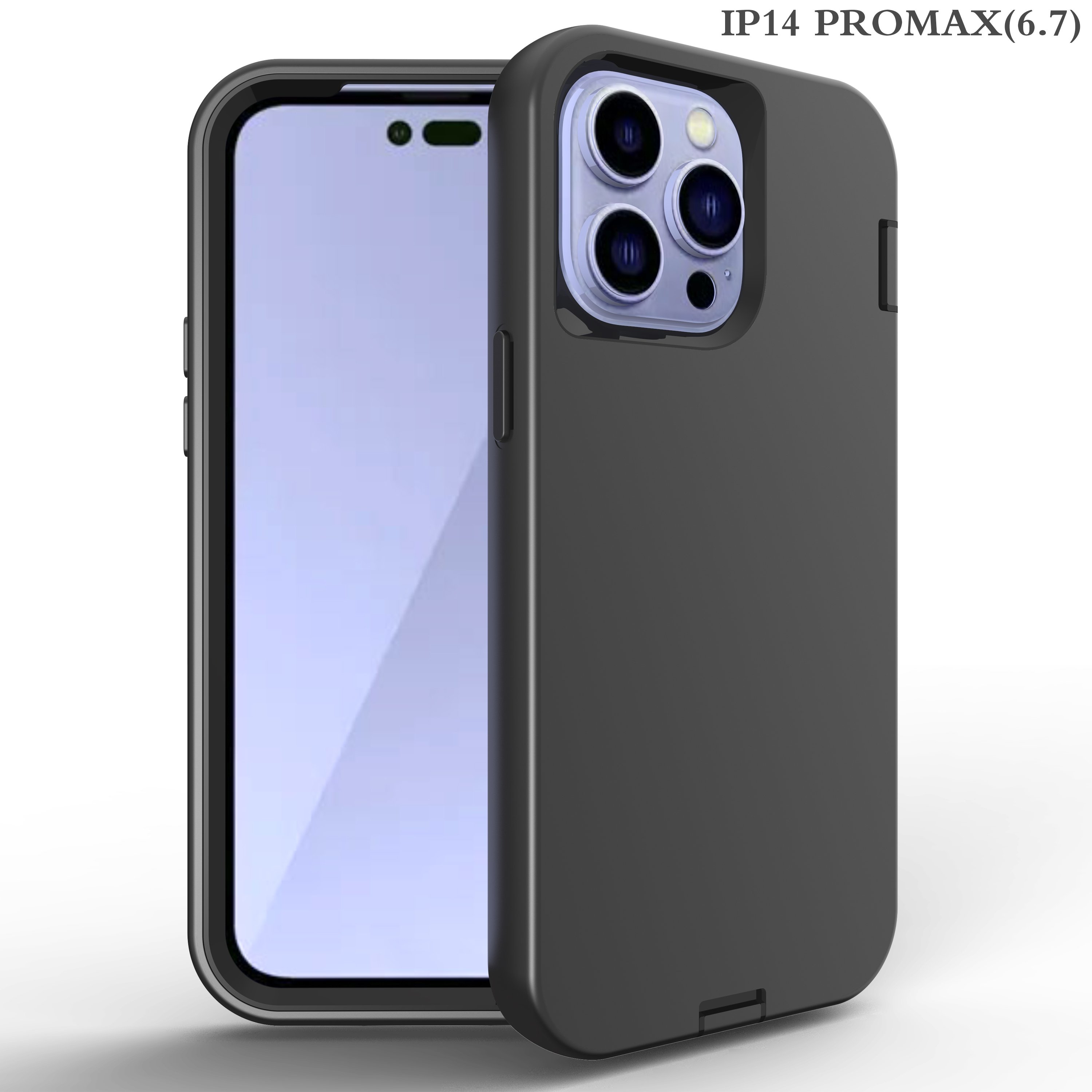 3 in 1full body mobile phone case for iphone 15 14 pro max Front protection pc frame phone case for iphone 78plus 13 12 xs xr 11