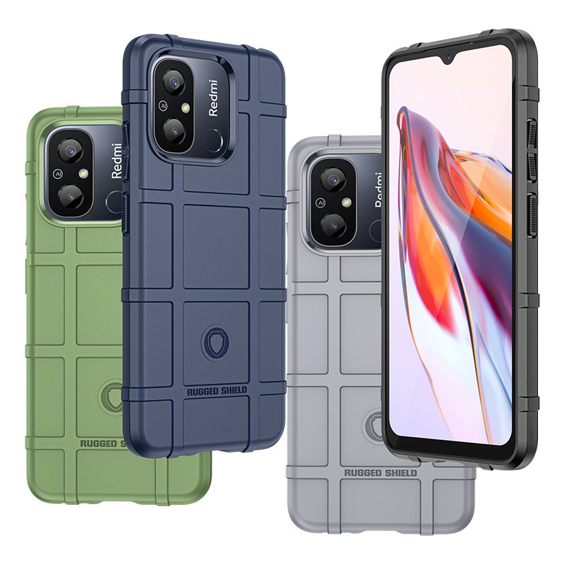 Rugged Shield Shockproof Mobile Phone Case Tpu Soft Silicone Mobile Phone Accessories For Redmi 12C 13C 14C