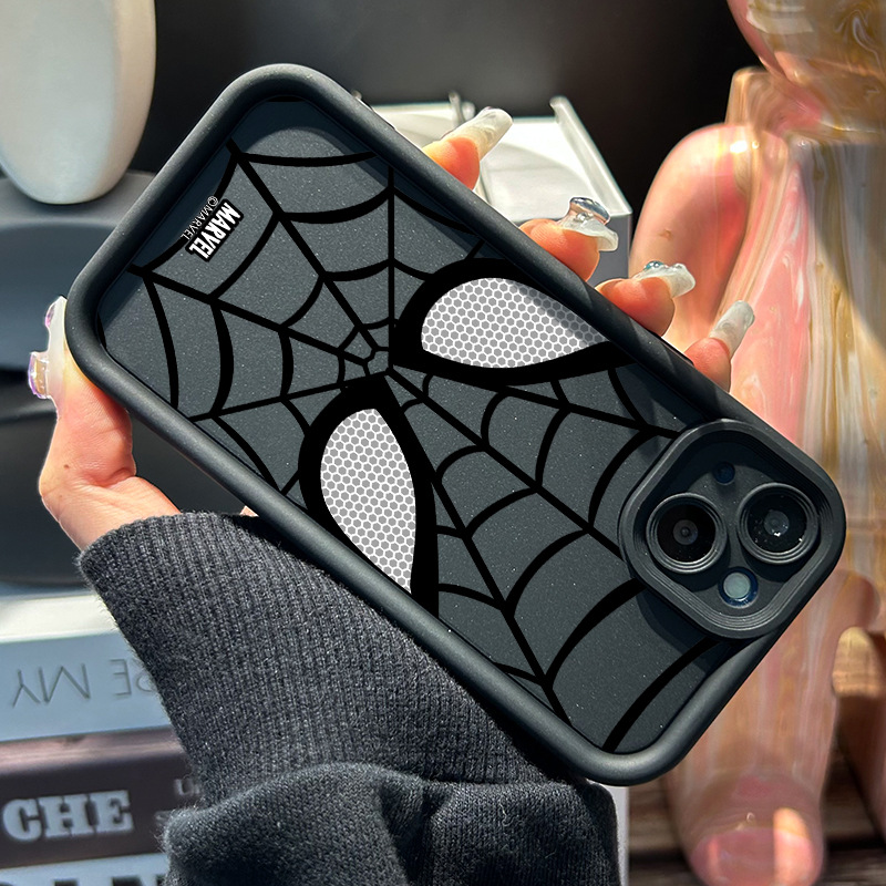Wholesale spot fashion street style Cool Spider Man Plain TPU Soft Shock-proof Protective mobile Phone Cases for iPhone 16Promax