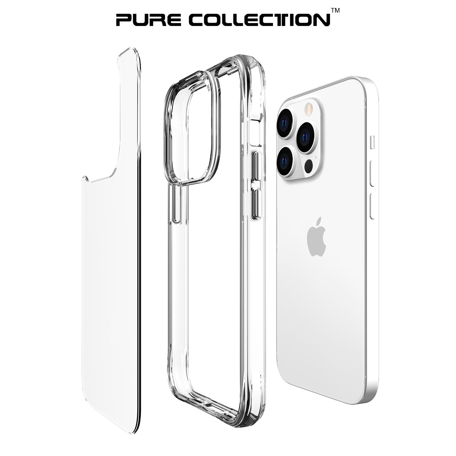 Vkoo Best Selling Wholesale Pure Collection Phone Case For iPhone 14 Pro Max 13 Clear Mobile Phone Case Accessories For iPhone