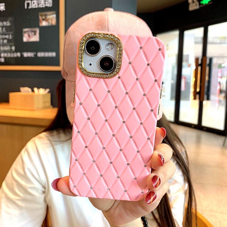 Luxury Rhinestone Diamond Camera Buttons Silicone Phone Case For iPhone 11 12 13 14 15 Pro Max