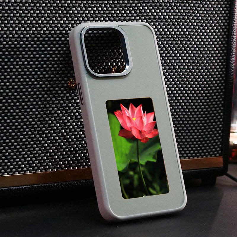 KH NFC e-ink screen mobile phone case for iphone 12/13/14/15 pro max plus e-ink screen smart nfc phone case with ink screen