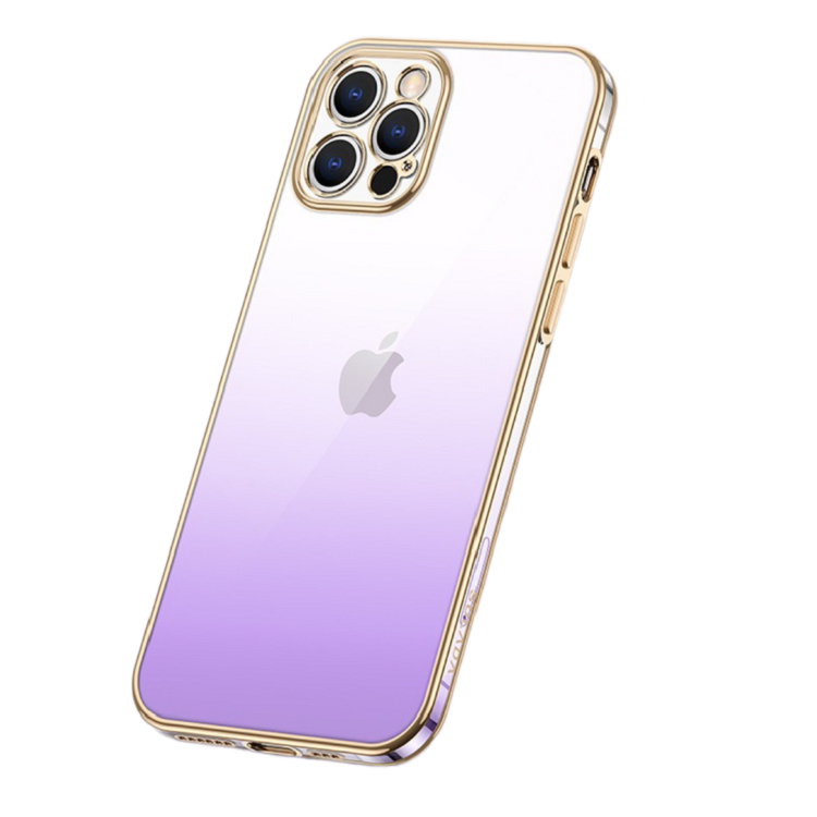 SULADA Iridescene Series Plating Case For iPhone 12 Gradient Mobile Phone Case For iPhone 12 pro max JE-055
