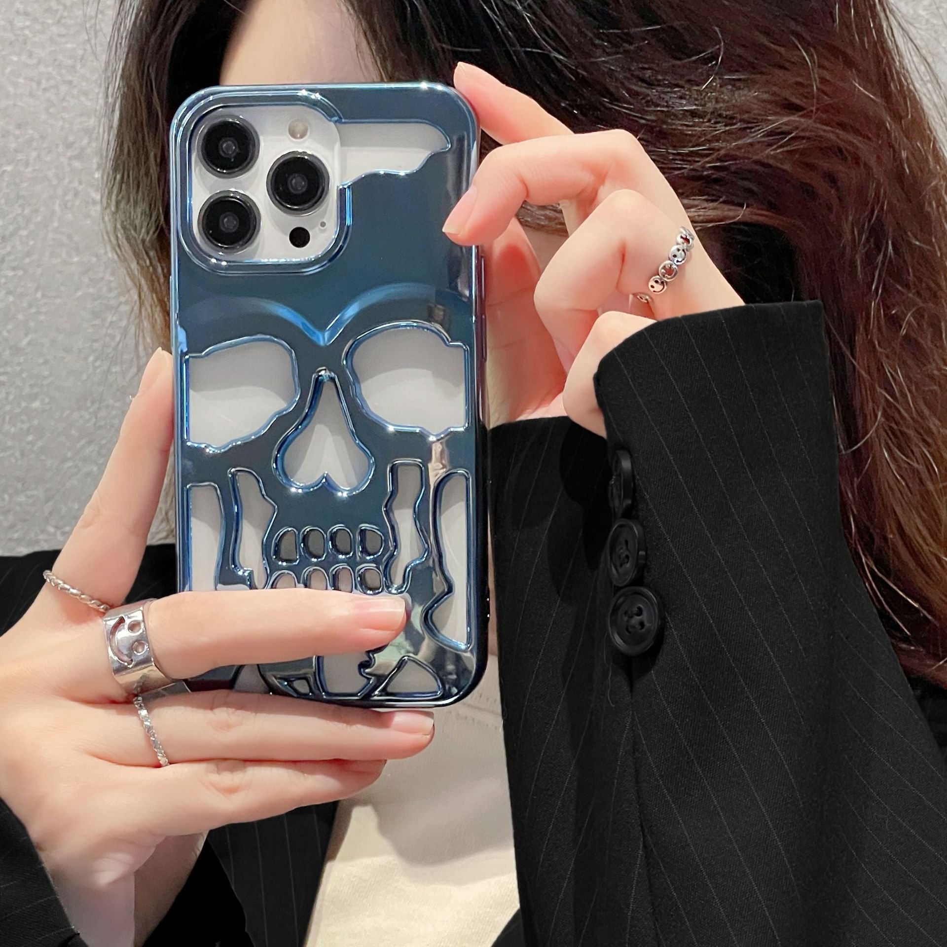 Skeleton Creative Design Logo Custom Phone Cases Full Protected Back Cover