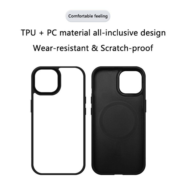 Custom Design Heat Transfer Wireless Charging Magnetic Sublimation Phone Case For iPhone 15 14 13 12 Pro Max