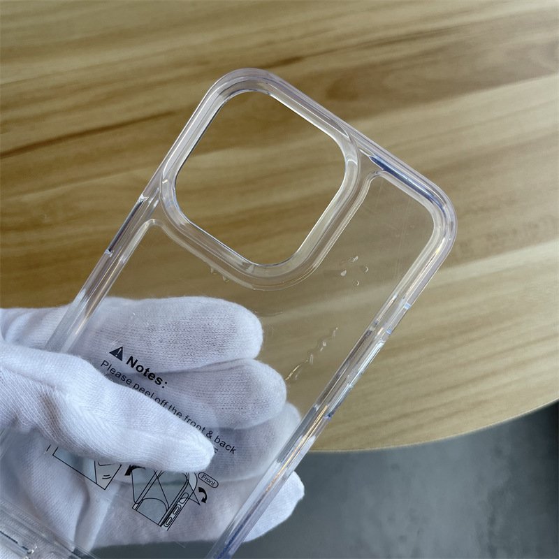 1.5mm TPU transparent phone cover For iPhone 12 13 14 15 16 pro max Super Strong Protection Clear Mobile Phone Case