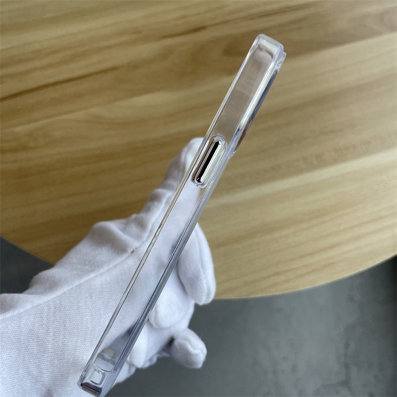 1.5mm TPU transparent phone cover For iPhone 12 13 14 15 16 pro max Super Strong Protection Clear Mobile Phone Case