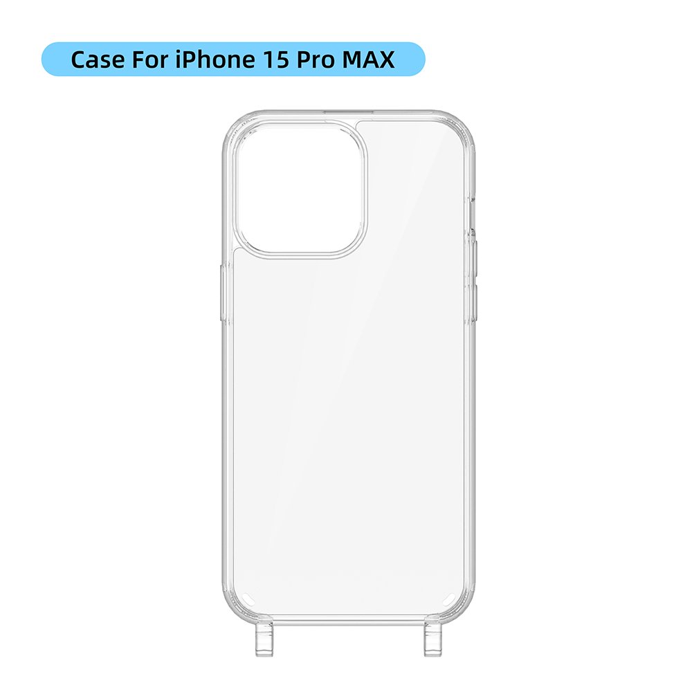 Custom Color Clear Transparent Bulk Cell Phone Case With Lanyard Accessory Shockproof Mobile Phone Case For Samsung For iPhone