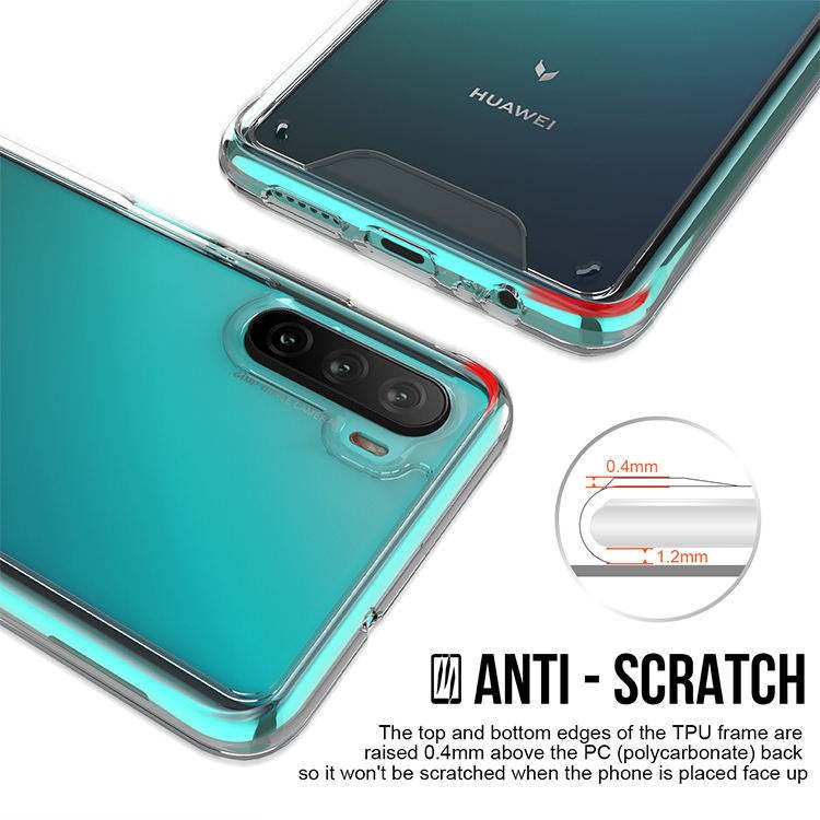 2024 New transparent shockproof thin mobile phone case for Huawei P50 P40 P30 PRO mobile phone case wholesale custom logo