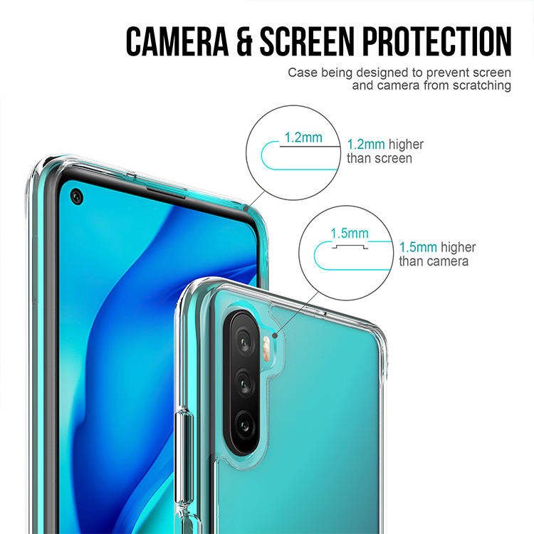 2024 New transparent shockproof thin mobile phone case for Huawei P50 P40 P30 PRO mobile phone case wholesale custom logo