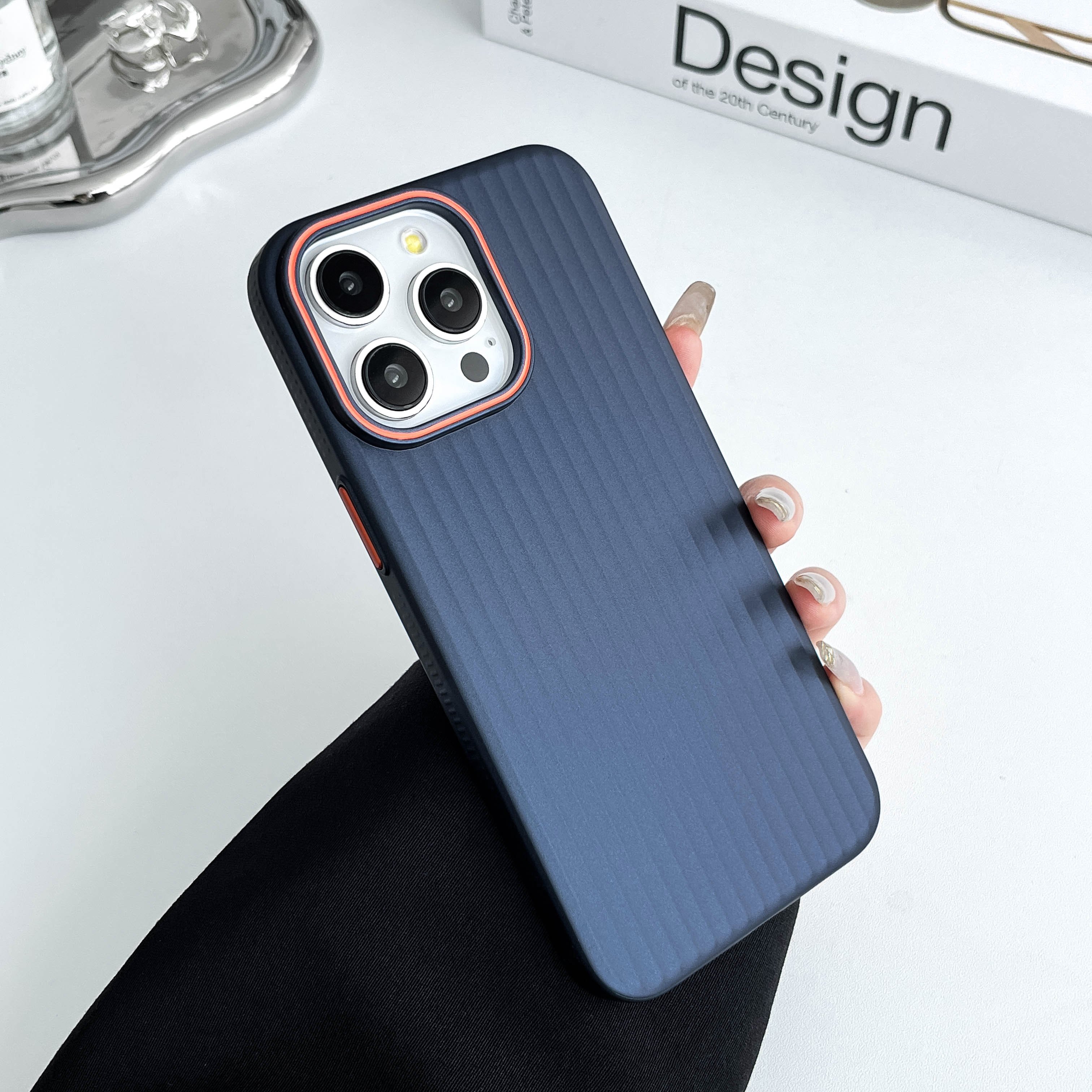 China Factory color painting PC Slim Mobile Phone case corrugated Phone Case Cover For IPhone 16 pro max back cover