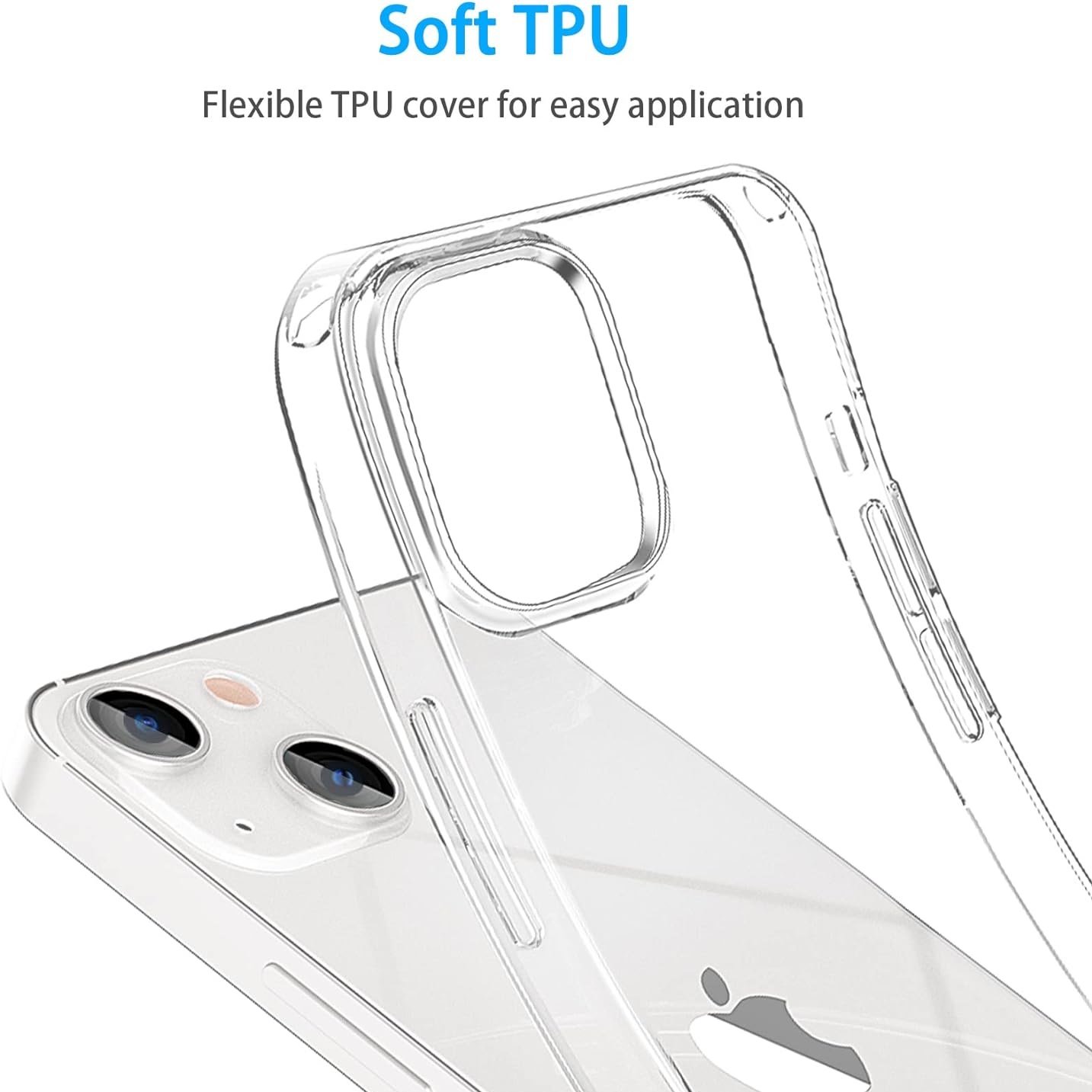 For apple iPhone 12 pro max shockproof TPU clear mobile phone case