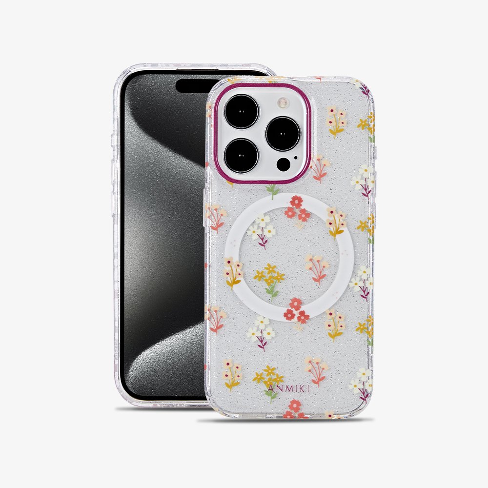 C&T Custom Magnetic Mobile Back Cover Personalized IMD Flower Phone Case Phone Case For iPhone 16 15 14 13 Pro
