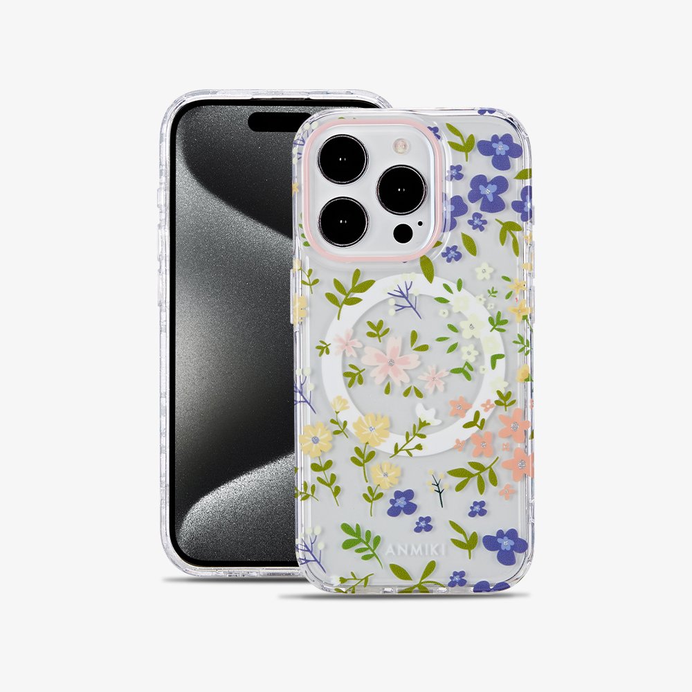 C&T Custom Magnetic Mobile Back Cover Personalized IMD Flower Phone Case Phone Case For iPhone 16 15 14 13 Pro
