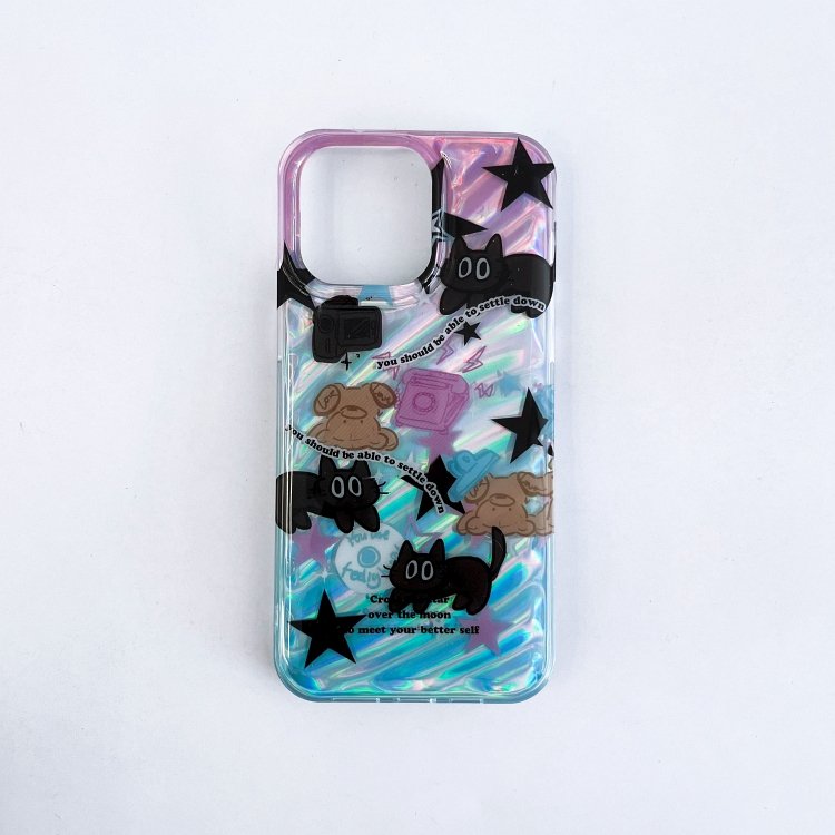 Water Ripple Bubble Shell Cell Phone Case for iPhone Samsung Xiaomi