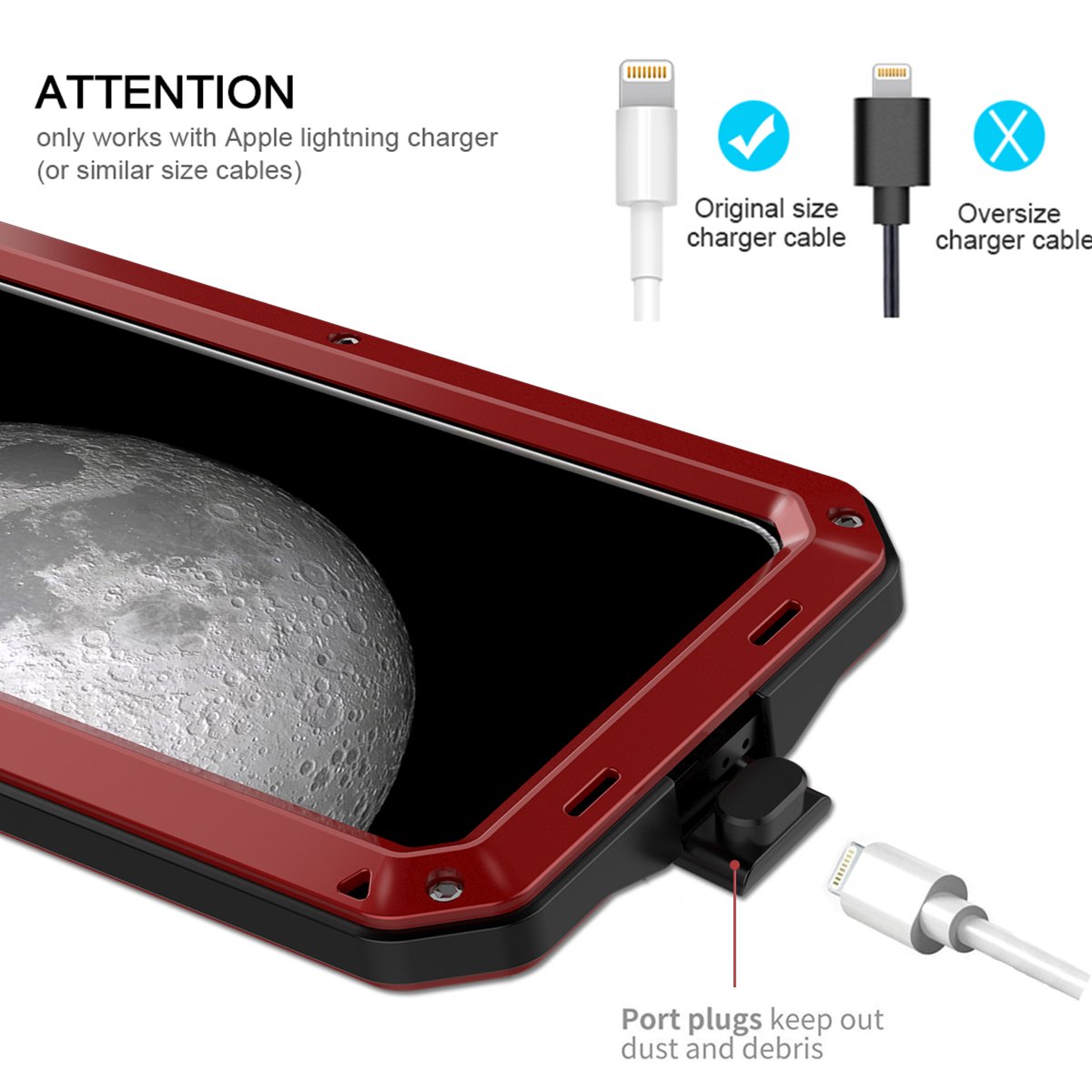 Factory direct sale high quality hot selling product sturdy and drop resistant metal heavy duty cell phone case for iPhone11