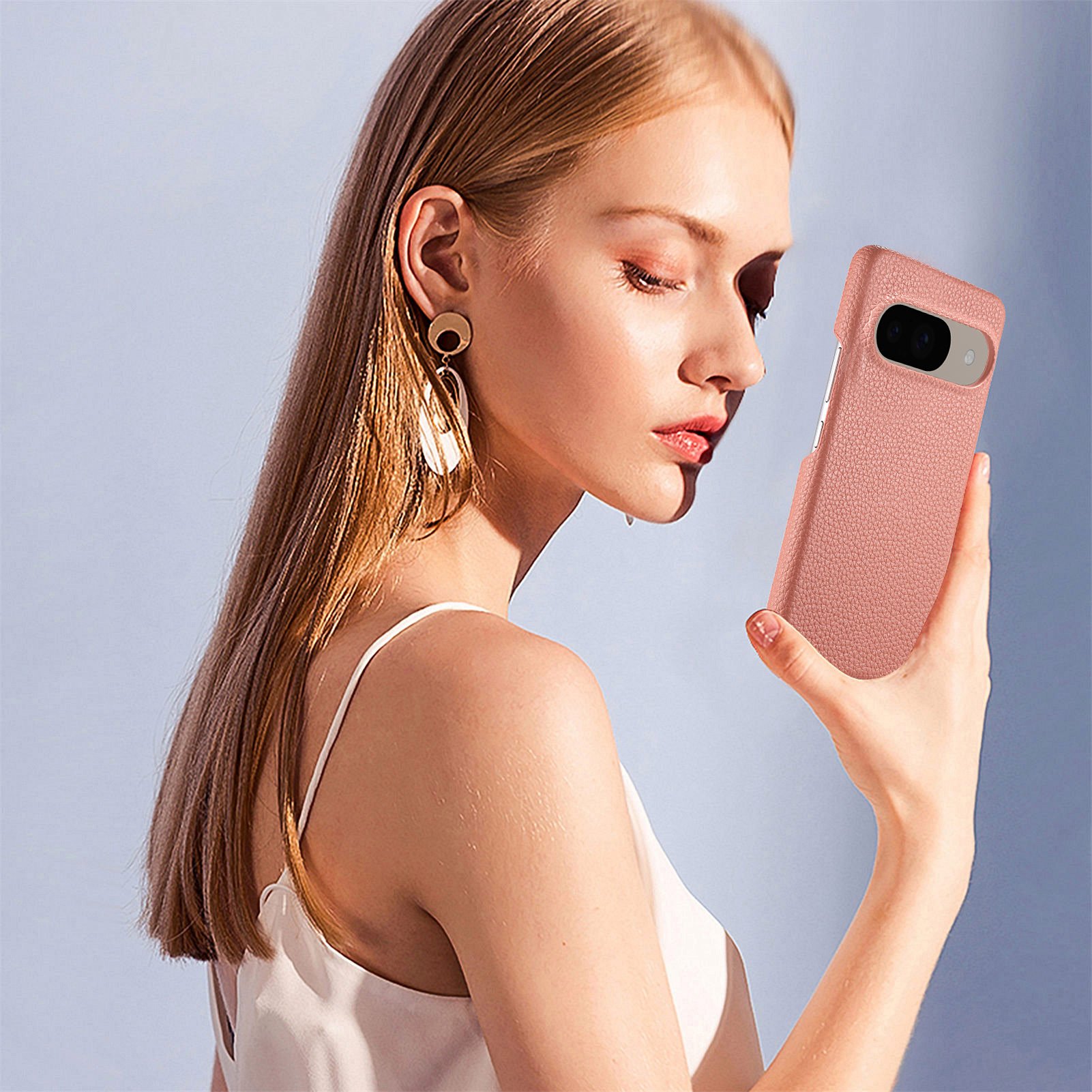 Premium Vegan Leather Phone Case Slim Pure Color Phone case For Google Pixel 9 8 Pro XL 8A