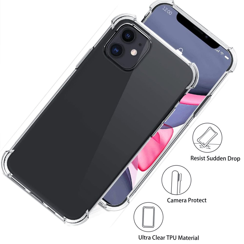 Wholesale TPU silicone Phone Case for iPhone 14 15 16 pro max Anti Scratch Ultra Clear Soft Mobile Phone Case Cover