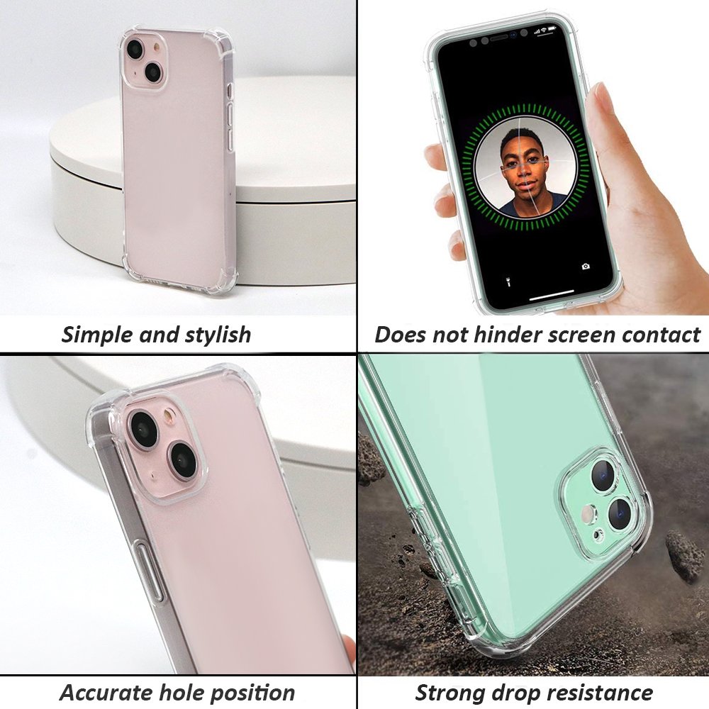 Wholesale TPU silicone Phone Case for iPhone 14 15 16 pro max Anti Scratch Ultra Clear Soft Mobile Phone Case Cover