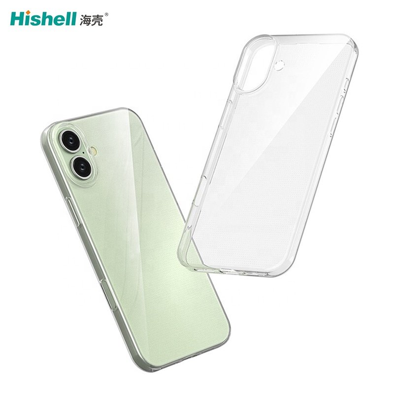 Soft TPU Ultra Thin Transparent Clear Protection Mobile Cell Phone Back Case Cover For iPhone 16 Plus