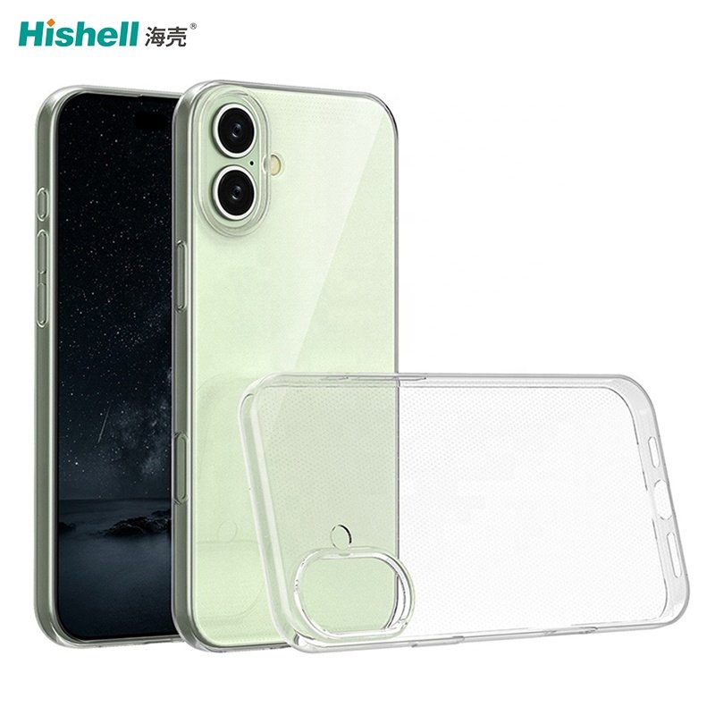 Soft TPU Ultra Thin Transparent Clear Protection Mobile Cell Phone Back Case Cover For iPhone 16 Plus