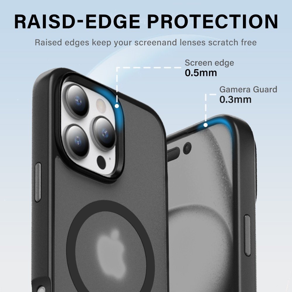 Matte magnetic phone case suitable for iPhone 16 Pro Max phone protection case hard shell anti fingerprint
