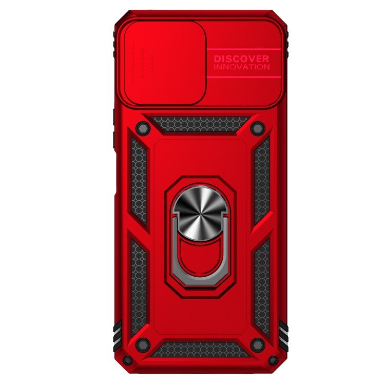 Slide Camera Protector Kickstand Shockproof Phone Cover for Honor X8 4G Protective Armor Phone Case