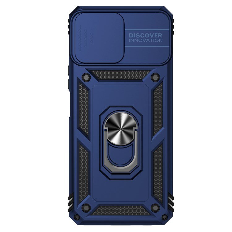 Slide Camera Protector Kickstand Shockproof Phone Cover for Honor X8 4G Protective Armor Phone Case
