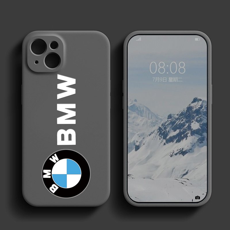 for iPhone 16 Car LOGO Phone Case for iPhone 15 Pro Max 13 12 11 Pro XR X Xs 8 7 Mini Brand Silicone Cases Back Cover